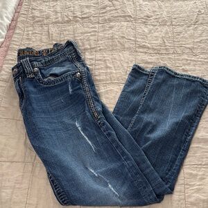 Rock Revival Blue Boot Cut Men's Jeans